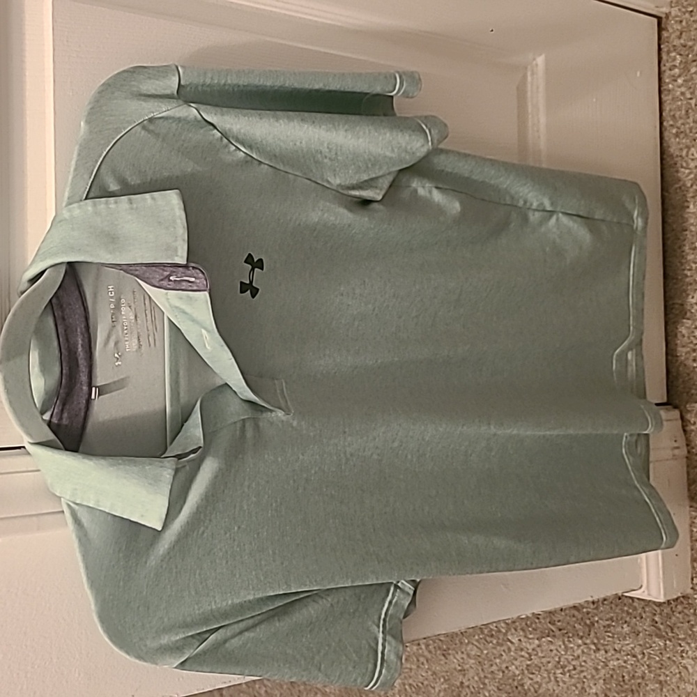 Under armour polo shirt light blue